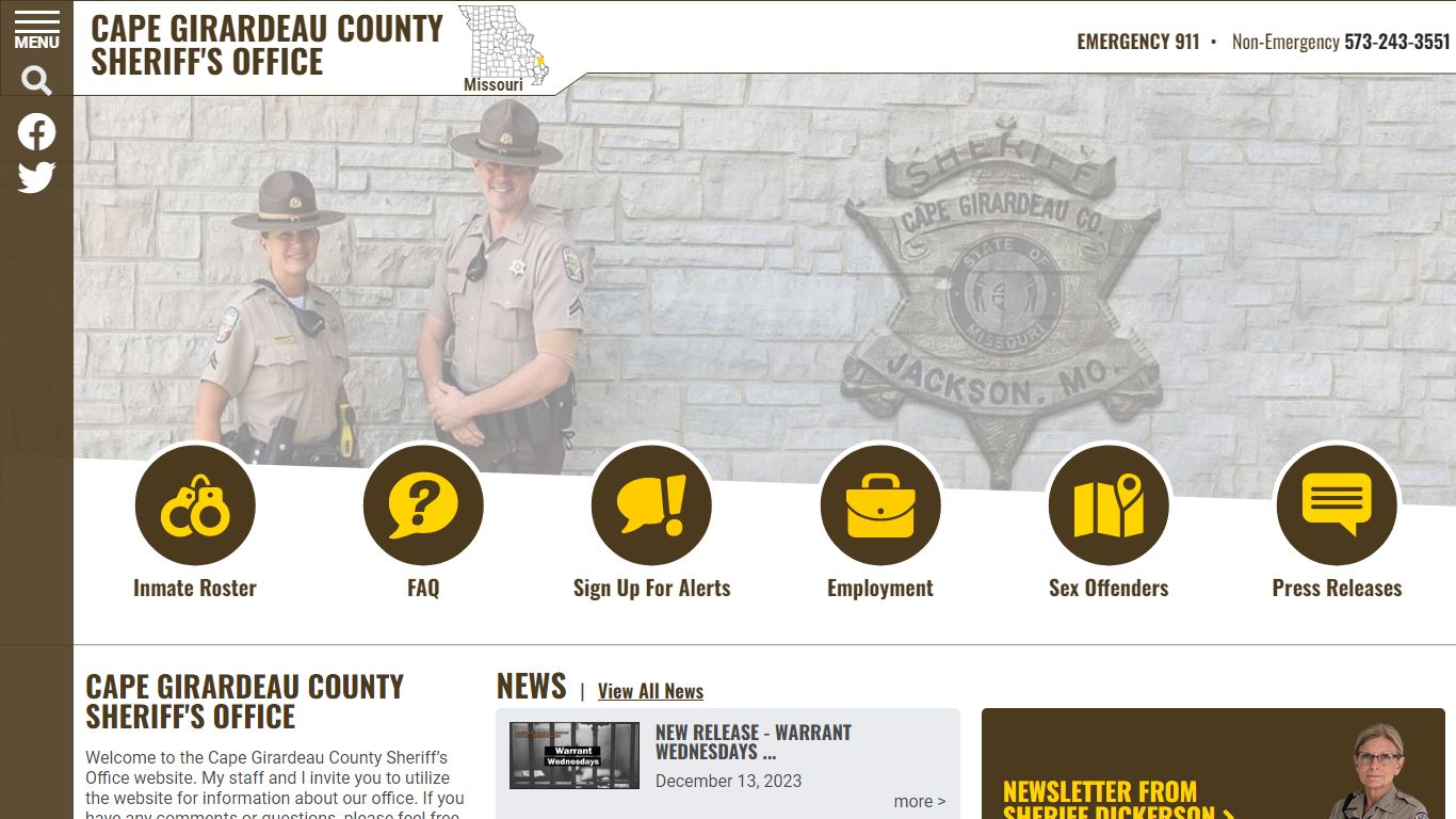 Inmate Roster - Cape Girardeau County MO Sheriff's Office